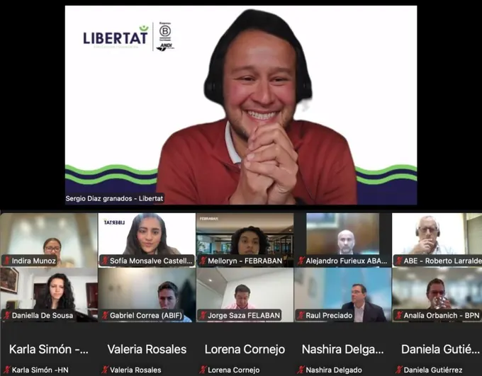 Panel de Libertat en el webinar de FELABAN